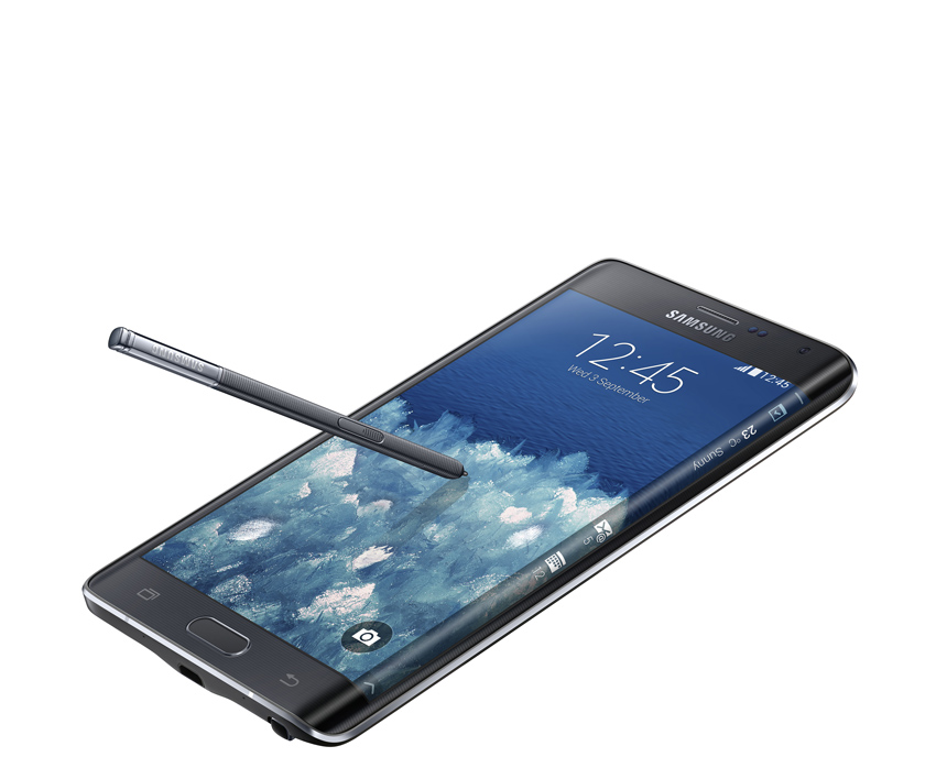 اعلنت شركة Samsung عن جديدها لعائلة الهواتف العملاقة Note Edge.........Galaxy Note  Attachment